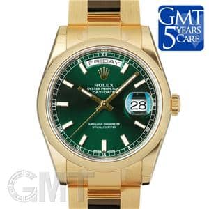 ROLEX ロレックス デイデイト 118208 グリーン OYブレス メイン