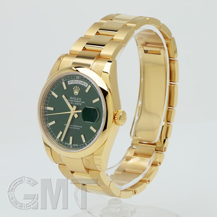 新品)ROLEX ロレックス デイデイト 118208 グリーン OYブレス（商品ID