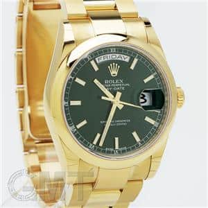 ロレックス 　ROLEX　 ダイバーズ ヘルメット ディスプレイ　真鍮製　非売品 新品)ROLEX ロレックス デイデイト 118208 グリーン OYブレス（商品ID