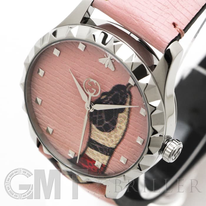 新品)GUCCI グッチ Gタイムレス YA1264083 スネーク ピンク（商品ID