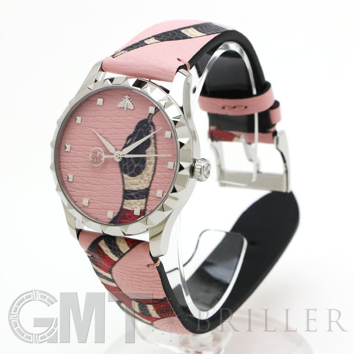 新品)GUCCI グッチ Gタイムレス YA1264083 スネーク ピンク（商品ID