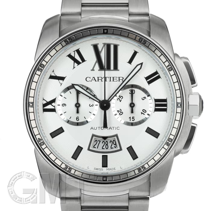 中古)CARTIER カルティエ カリブル ドゥ カルティエ クロノグラフ