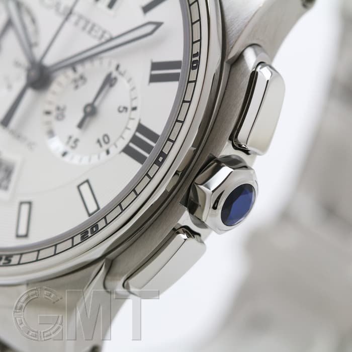 カルティエ 中古)CARTIER カルティエ カリブル ドゥ カルティエ クロノグラフ