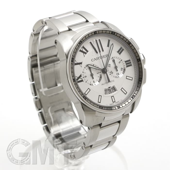 中古)CARTIER カルティエ カリブル ドゥ カルティエ クロノグラフ