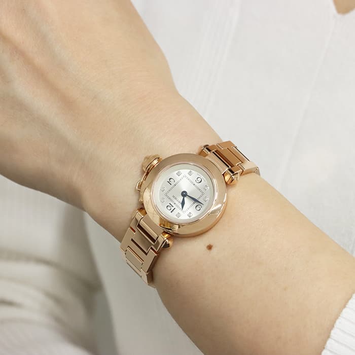 中古)CARTIER カルティエ ミスパシャ WJ124016 ピンクゴールド 8P