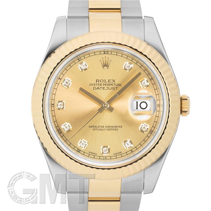 中古)ROLEX ロレックス デイトジャスト II 41 116333G シャンパン 10P