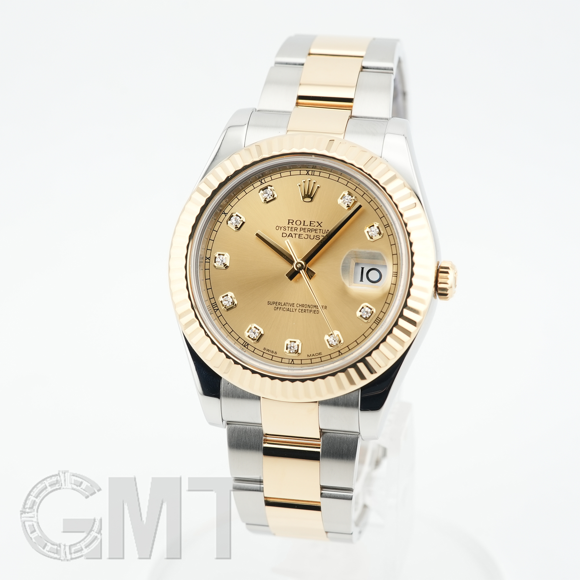 中古)ROLEX ロレックス デイトジャスト II 41 116333G シャンパン 10P