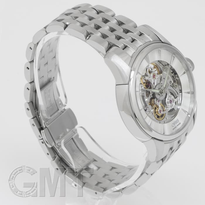 新品)ORIS オリス アートリエ スケルトン 734 7670 4051M（商品ID