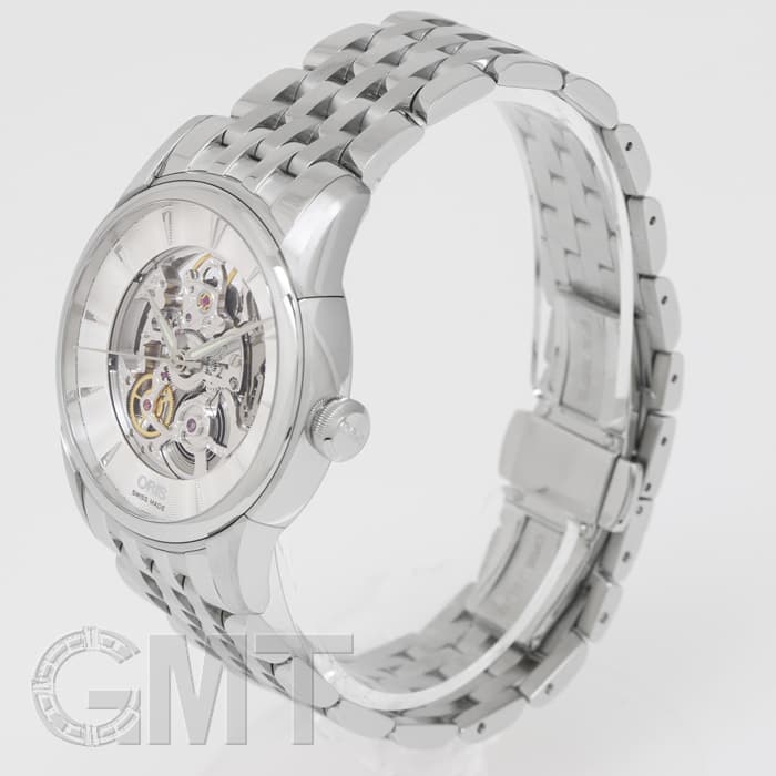 新品)ORIS オリス アートリエ スケルトン 734 7670 4051M（商品ID