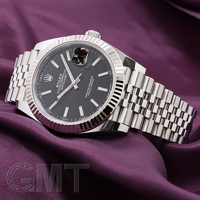 未使用)ROLEX ロレックス デイトジャスト 41 126334 ブラック 