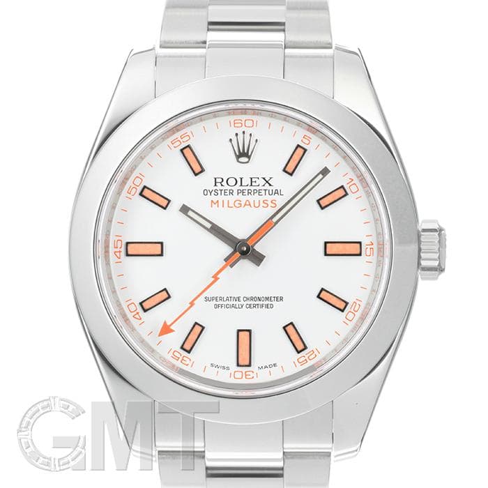 【税込?送料無料】 中古)ROLEX ロレックス ホワイト（商品ID 116400 ミルガウス ミルガウス