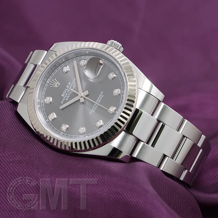 デイトジャストスレート デイトジャスト41 グレー 中古 ROLEX 