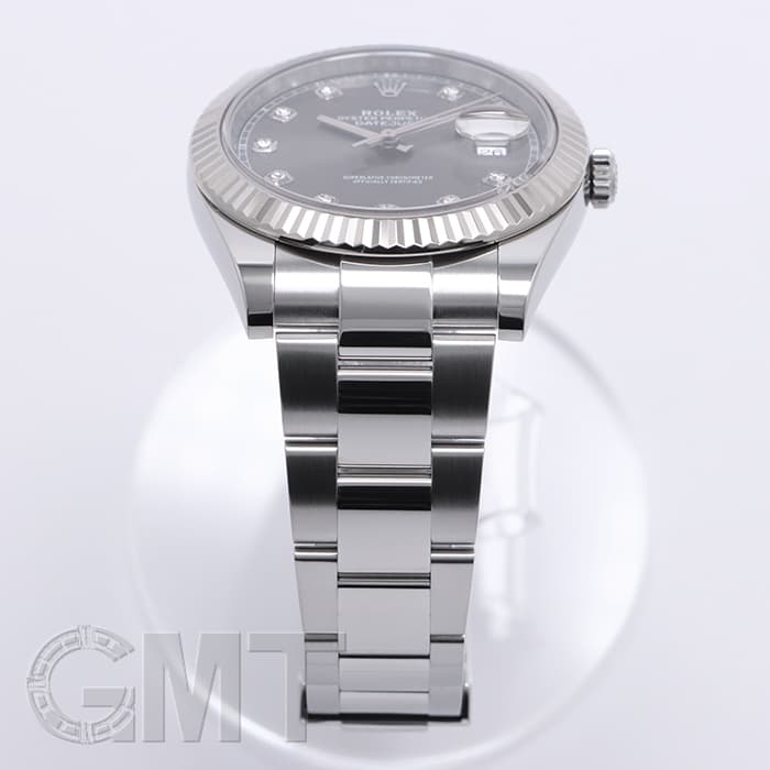 中古)ROLEX ロレックス デイトジャスト 41 126334G グレー 10Pダイヤ