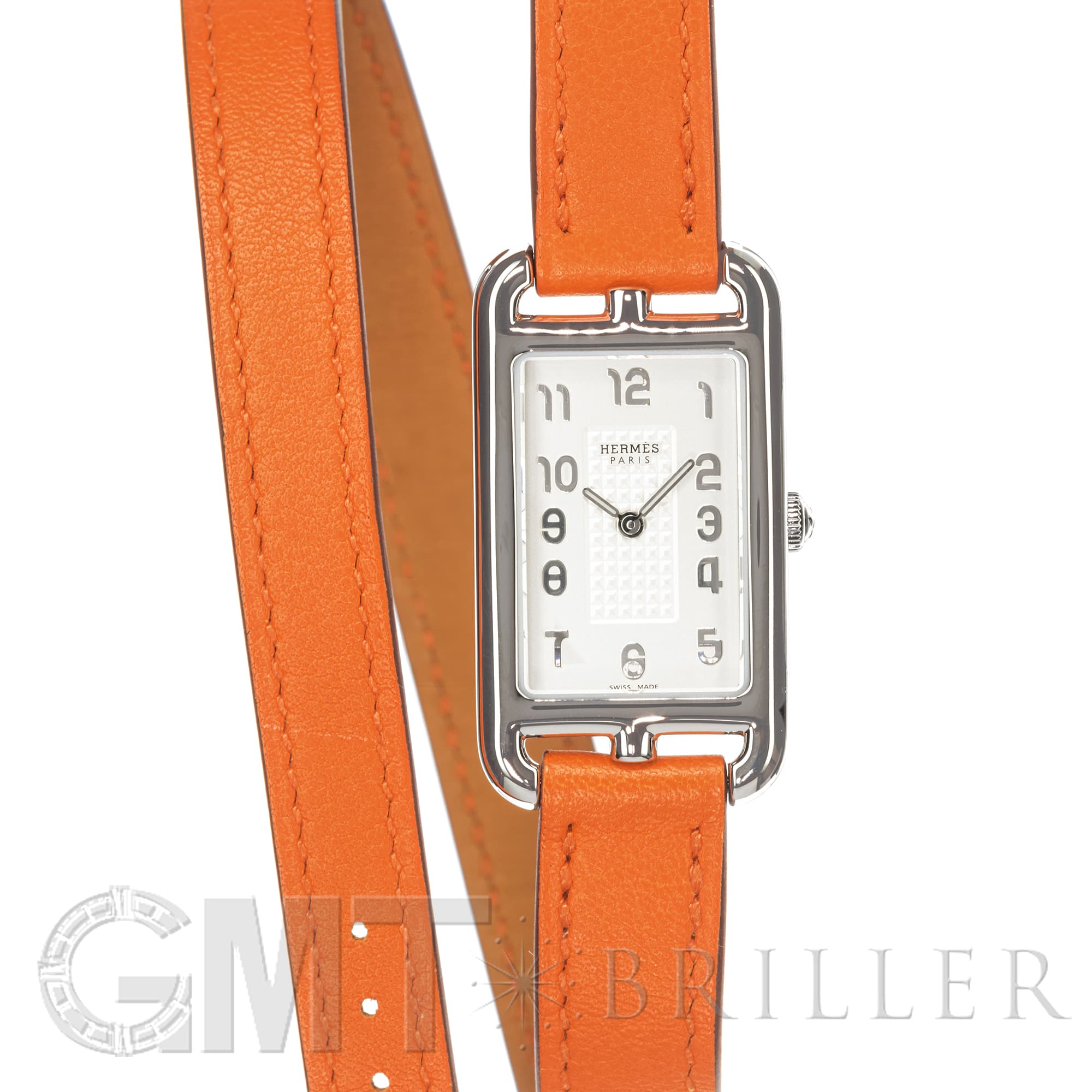 中古)HERMES エルメス ナンタケット ドゥブルトゥール オレンジ NA2