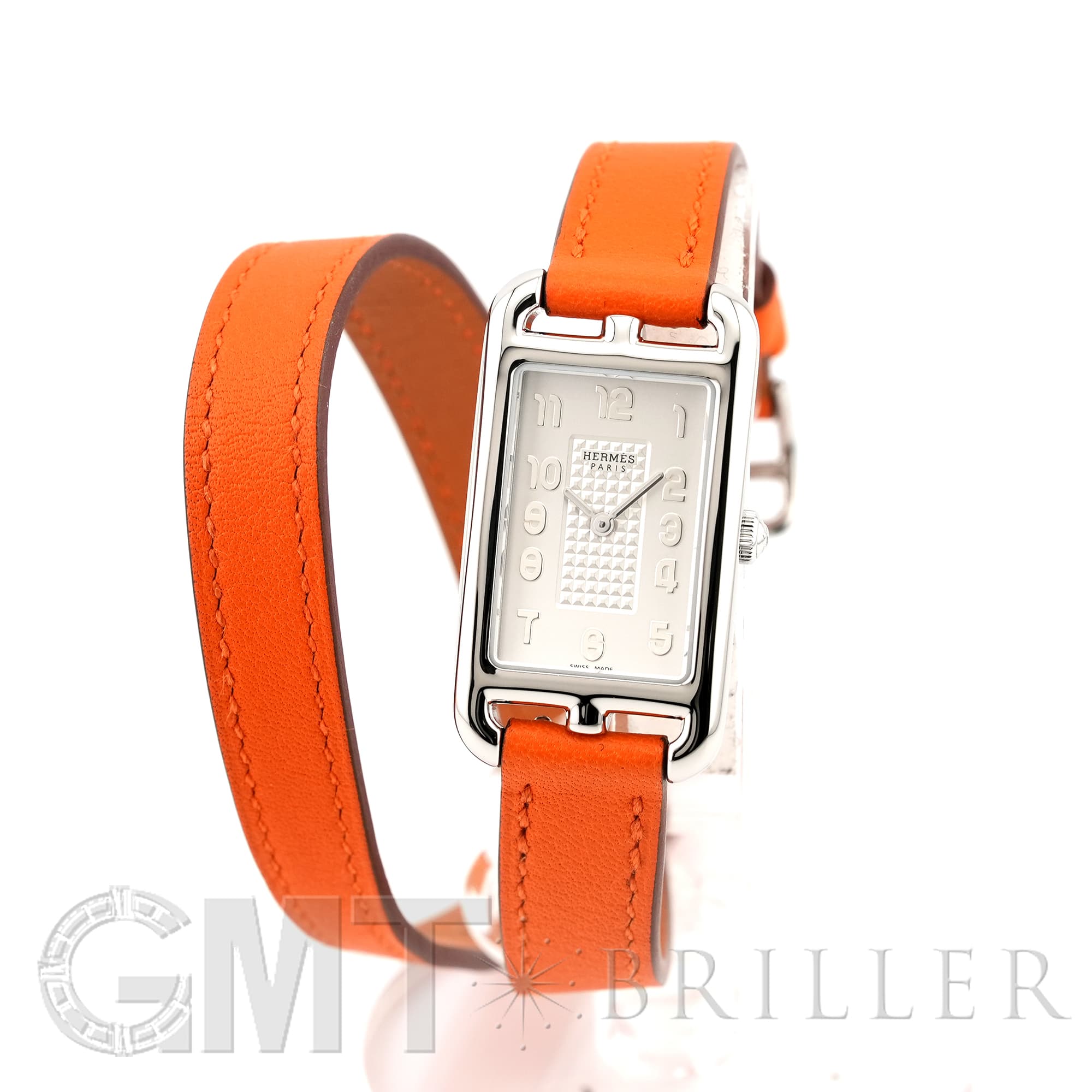 中古)HERMES エルメス ナンタケット ドゥブルトゥール オレンジ NA2