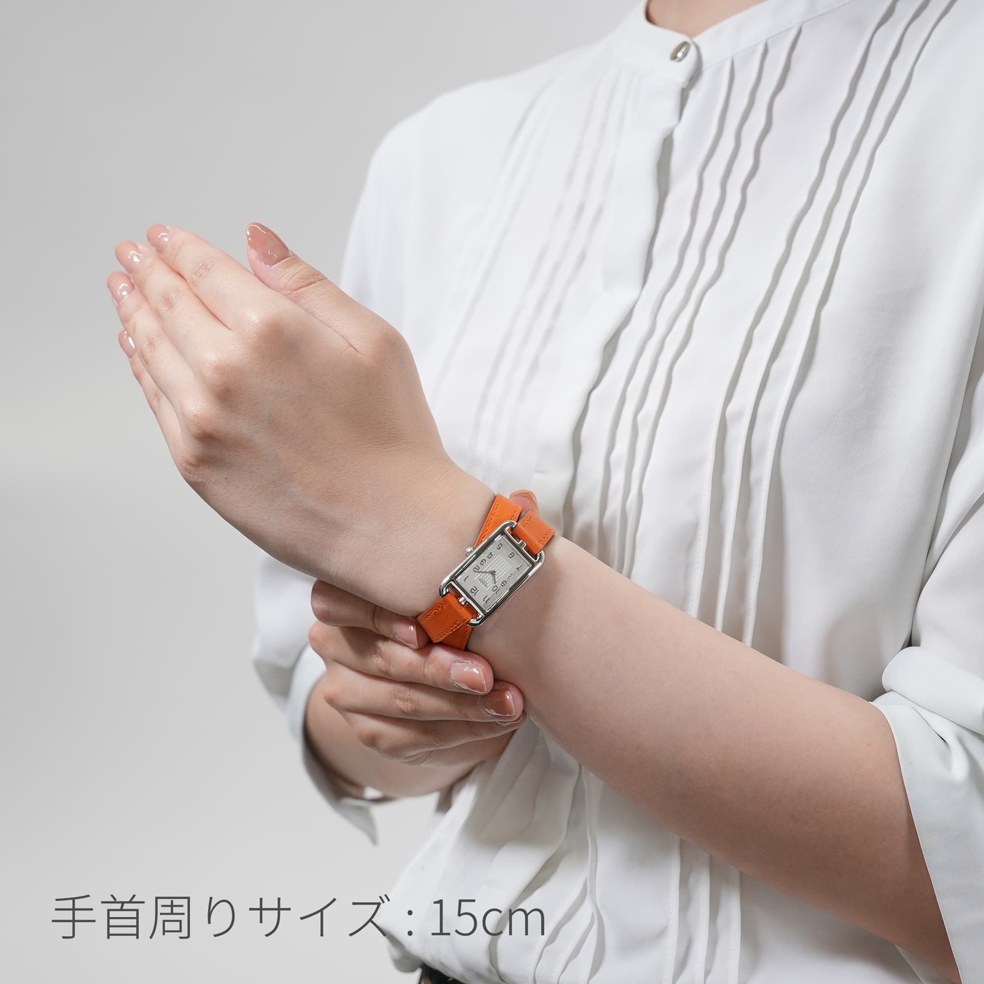HERMES エルメス ウォッチ ナンタケット Wトゥール 時計 NA2.210 腕時計
 ステンレススチール SS ホワイト クオーツ レディース【中古】 中古)HERMES エルメス ナンタケット ドゥブルトゥール オレンジ NA2