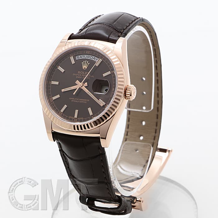 中古)ROLEX ロレックス デイデイト 118135 チョコレート（商品ID