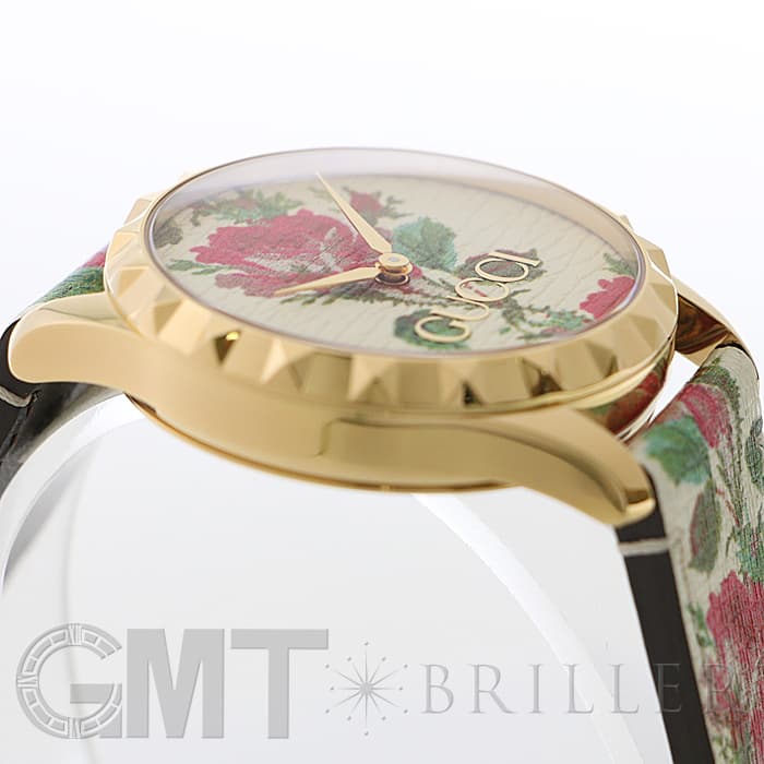 新品)GUCCI グッチ Gタイムレス YA1264084 フラワー ホワイト（商品ID