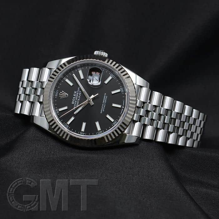 中古)ROLEX ロレックス デイトジャスト 41 126334 ブラック ジュビリー 