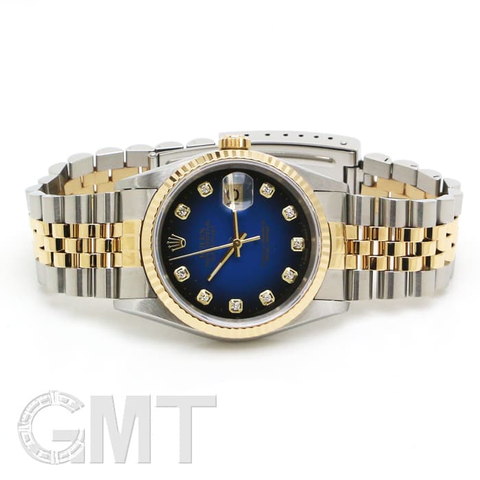 中古)ROLEX ロレックス デイトジャスト 16233G ブルーグラデーション W