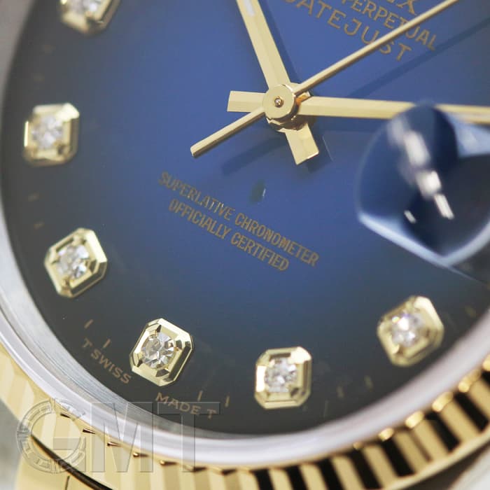 中古)ROLEX ロレックス デイトジャスト 16233G ブルーグラデーション W