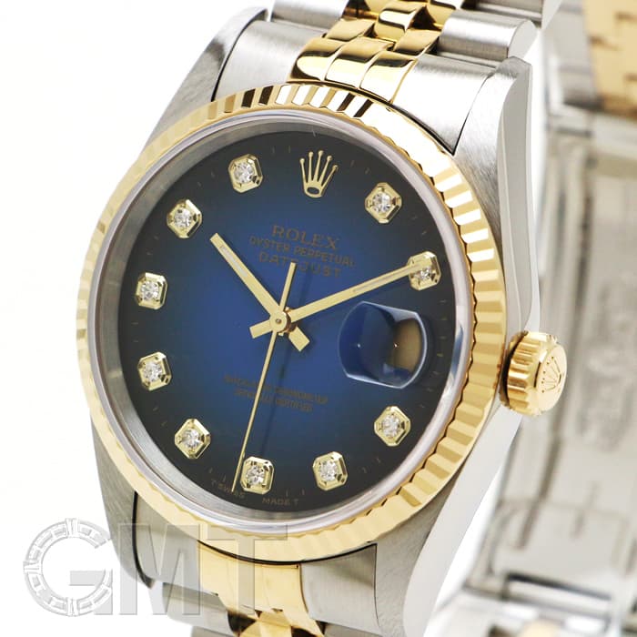 中古)ROLEX ロレックス デイトジャスト 16233G ブルーグラデーション W
