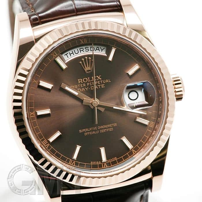中古)ROLEX ロレックス デイデイト 118135 チョコレート（商品ID