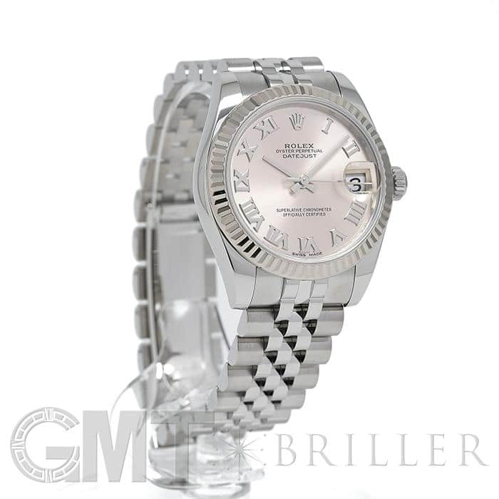 中古)ROLEX ロレックス デイトジャスト 31mm 178274 ピンク ローマ