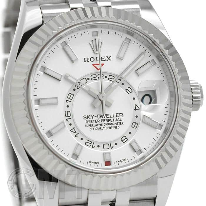 中古)ROLEX ロレックス スカイドゥエラー 326934 ホワイト ジュビリー