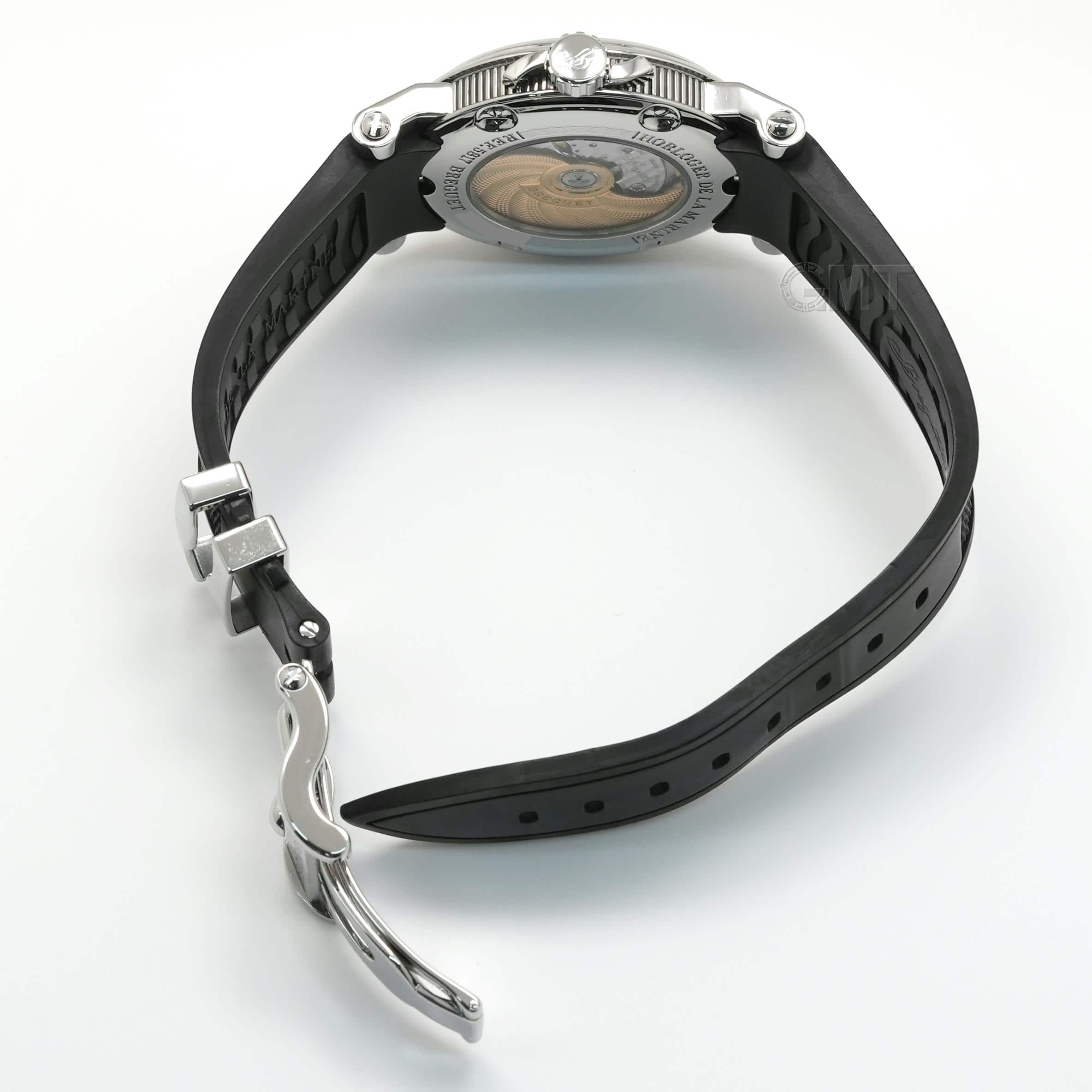 中古)BREGUET ブレゲ マリーン ラージデイト 5817ST/92/5V8 ブラック