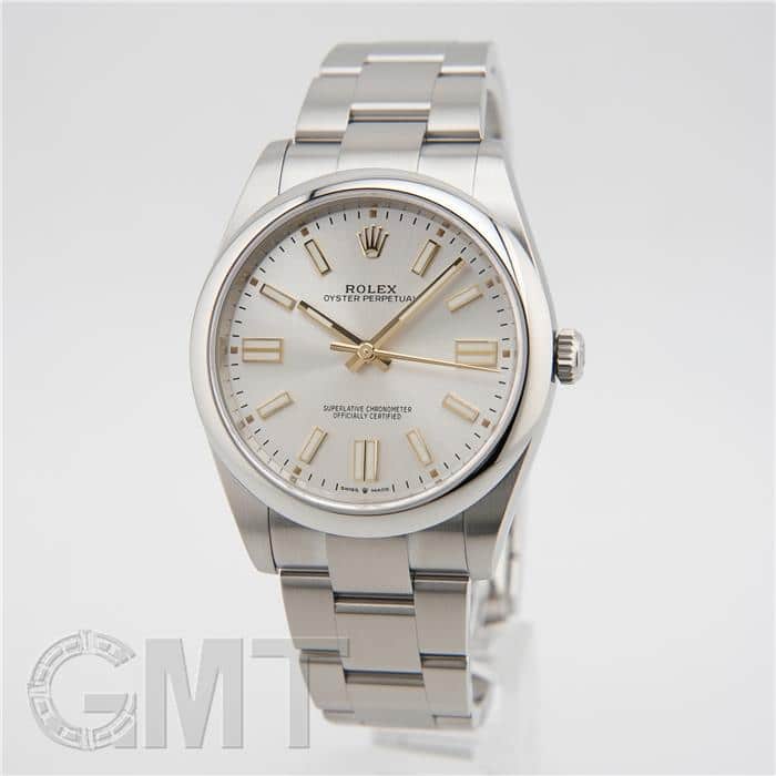中古)ROLEX ロレックス オイスターパーペチュアル 41 124300 シルバー