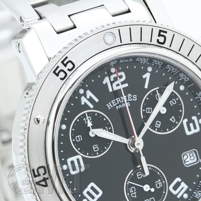 中古)HERMES エルメス クリッパー クリッパー ダイバー クロノグラフ