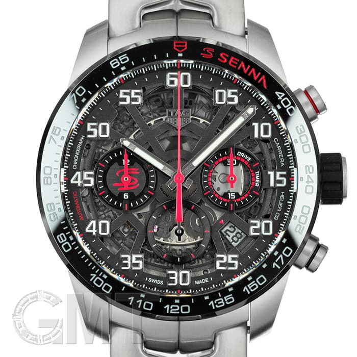 タグホイヤー TAG HEUER CBG2013.BA0657 カレラ アイルトン・セナ スペシャルエディション クロノグラフ 自動巻き メンズ 良品 _936371 新品)TAG HEUER タグ・ホイヤー カレラ ホイヤー02 アイルトン・セナ