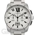 CARTIER カルティエ カリブル クロノグラフ SS ブレス SV W7100045