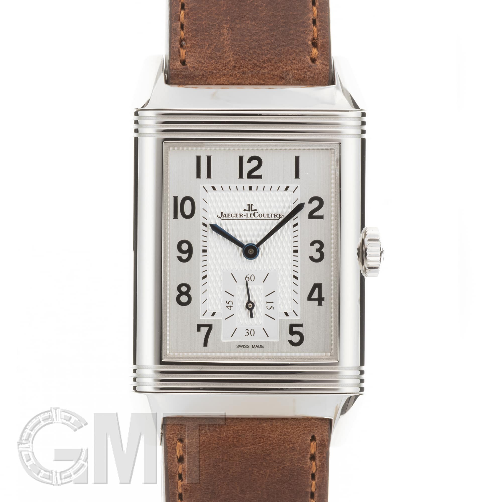 値下げ！正規店購入【ジャガー・ルクルト】 レザーベルト　ブラウン 中古)JAEGER LECOULTRE ジャガー・ルクルト レベルソ クラシック