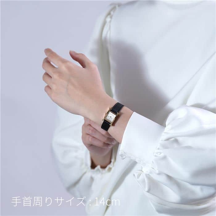中古)HERMES エルメス Hウォッチ ミニ 21mm ノワール HH1.101.229【未