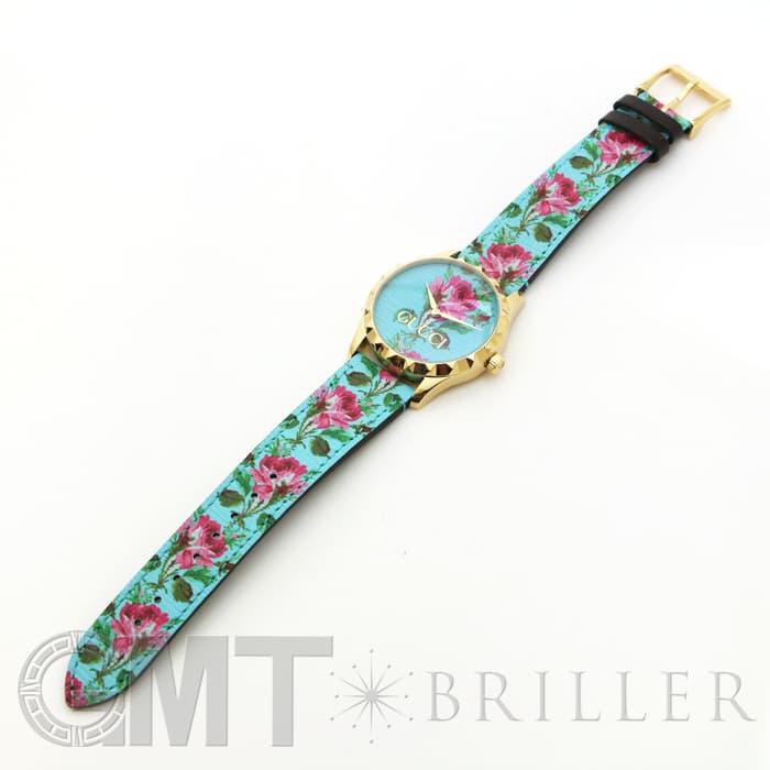 GUCCI　腕時計Gタイムレス　フラワー　花YA1264038チェリーブロッサム 新品)GUCCI グッチ Gタイムレス YA1264085 フラワー ライト