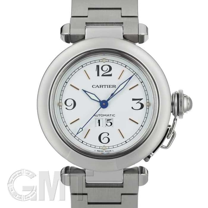 中古)CARTIER カルティエ パシャC ビッグデイト ホワイト W31044M7