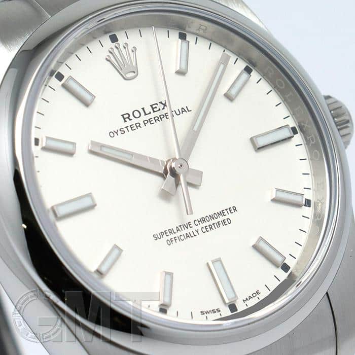 中古)ROLEX ロレックス オイスターパーペチュアル 114200 ホワイト