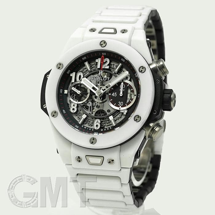 中古)HUBLOT ウブロ ビッグバン ウニコ ホワイトセラミック 45mm 411