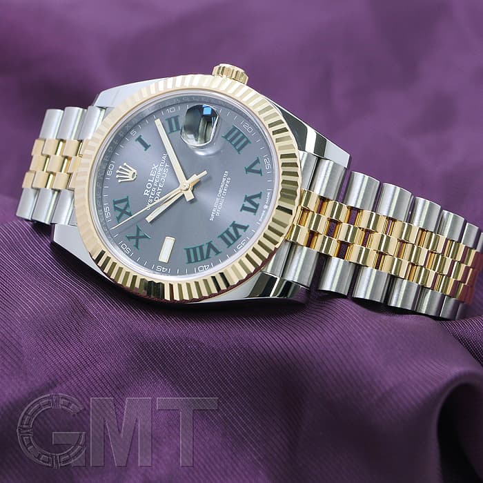 未使用)ROLEX ロレックス デイトジャスト 41 126333 グレー/グリーン