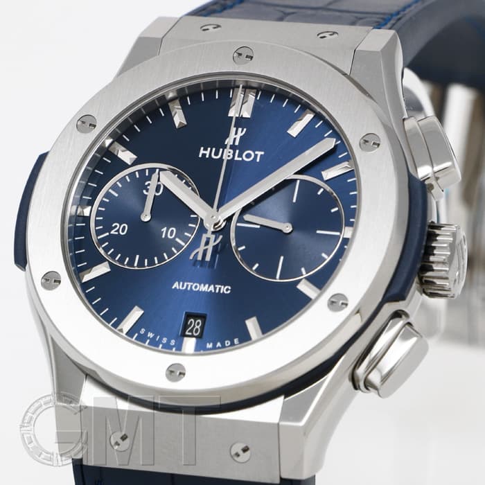新品)HUBLOT ウブロ クラシック フュージョン ブルー クロノグラフ
