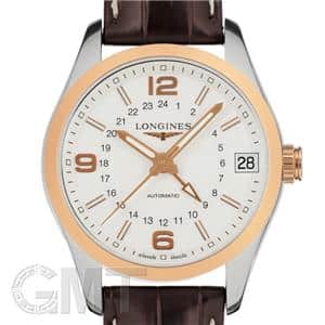 LONGINES ロンジン コンクェスト クラシック シルバー GMT シルバー L2.799.5.76.3 メイン