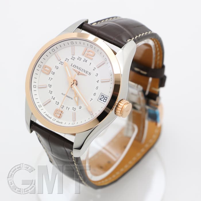 新品)LONGINES ロンジン コンクエスト クラシック シルバー GMT