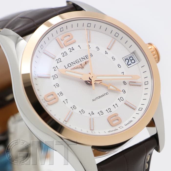 新品)LONGINES ロンジン コンクエスト クラシック シルバー GMT