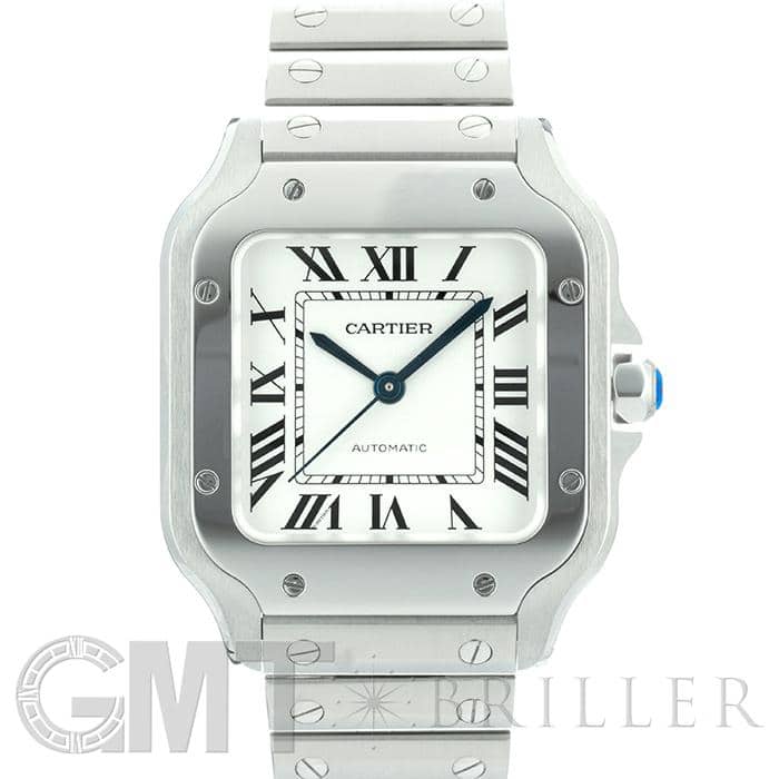 CARTIER カルティエ サントス ラウンド GMT ステンレスベルト 純正 CARTIER カルティエ サントス ラウンド 腕時計 ステンレス