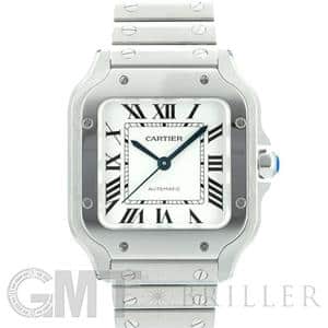 CARTIER カルティエ サントス ラウンド GMT ステンレスベルト 純正 Cartier CARTIER カルティエ サントス ラウンド 腕時計