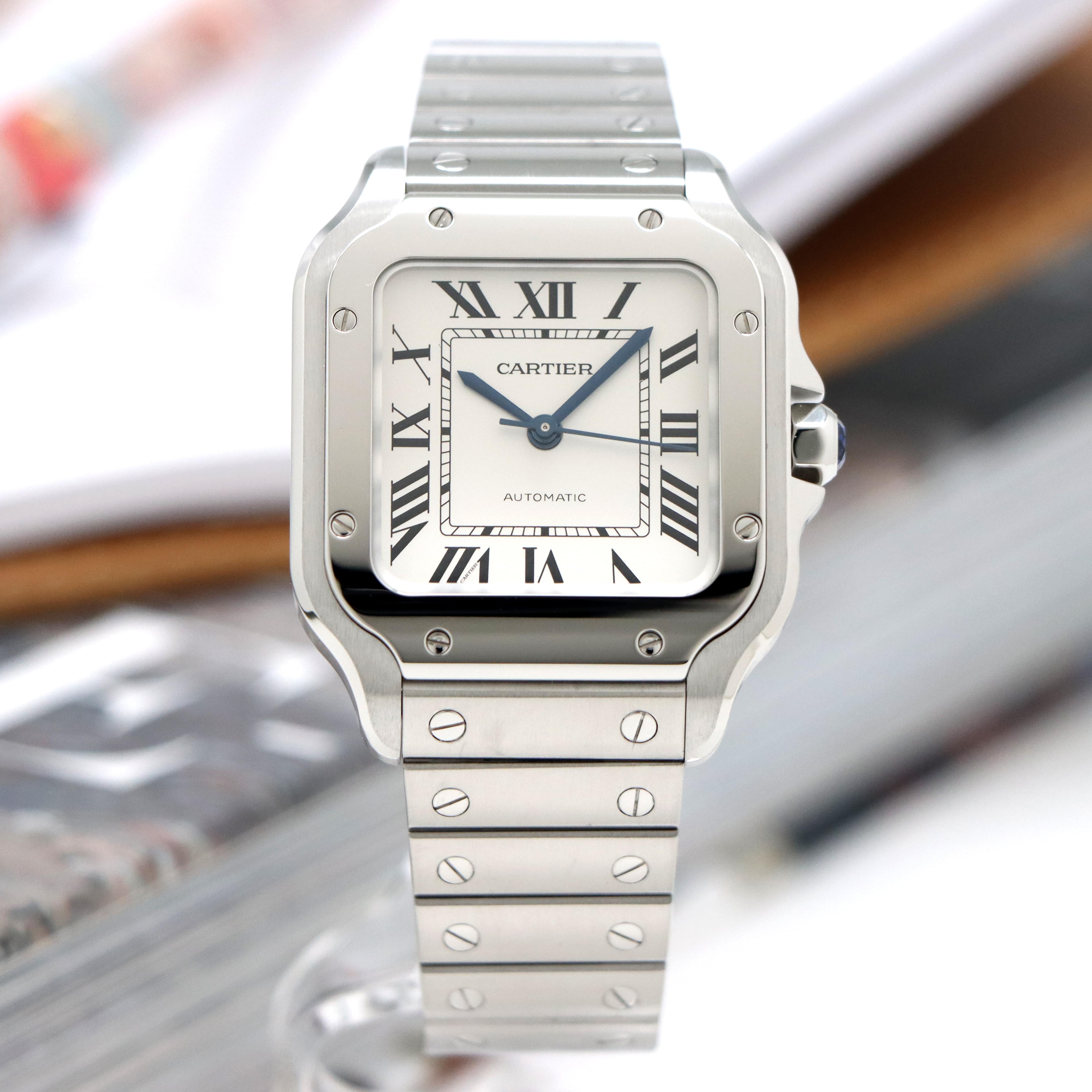 中古)CARTIER カルティエ サントス ドゥ カルティエ MM WSSA0029（商品