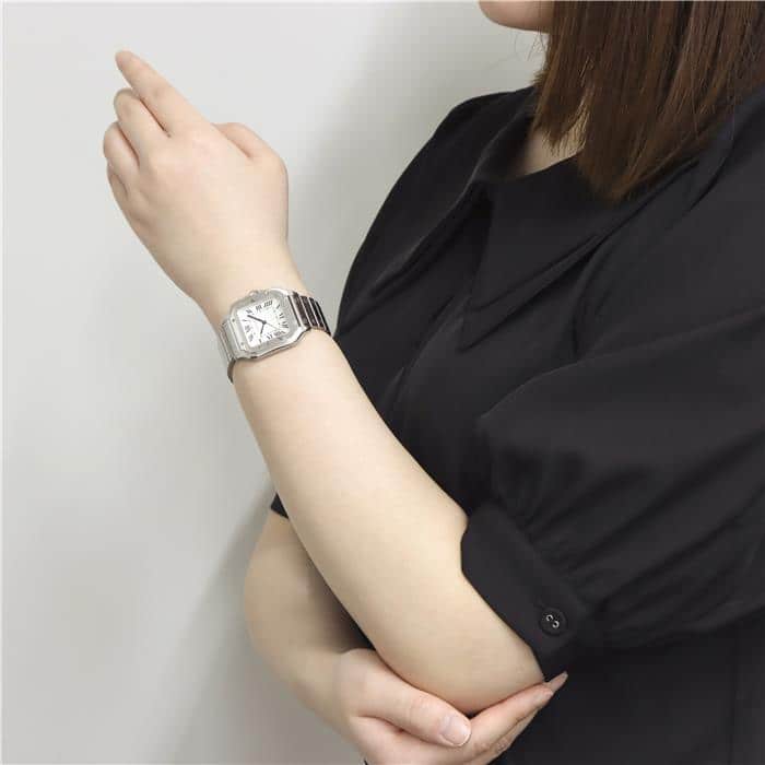 中古)CARTIER カルティエ サントス ドゥ カルティエ MM WSSA0029
