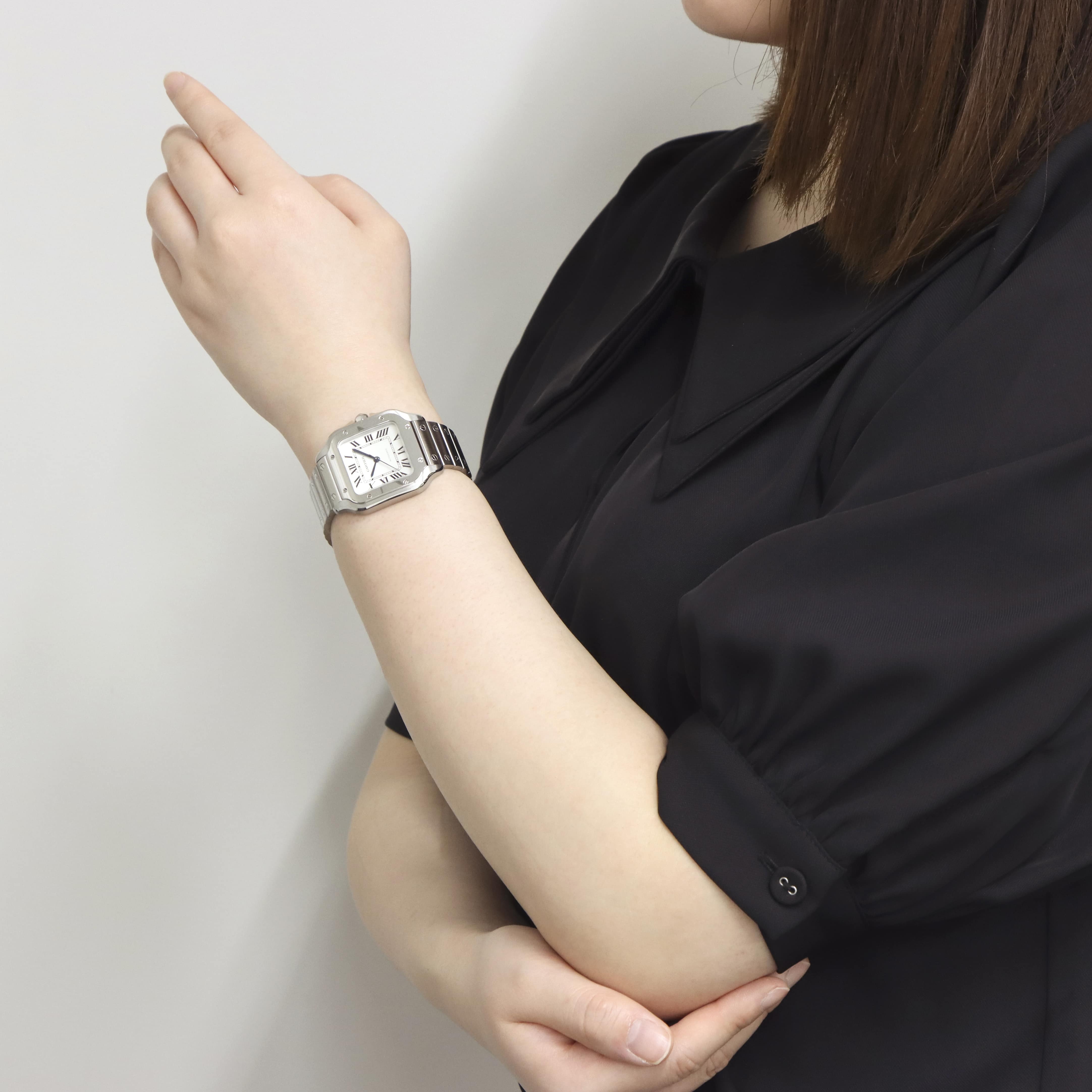 中古)CARTIER カルティエ サントス ドゥ カルティエ MM WSSA0029（商品